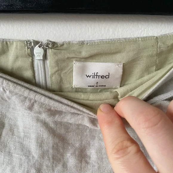 Elegant Gray Wrap Skirt - Picture 5 of 6